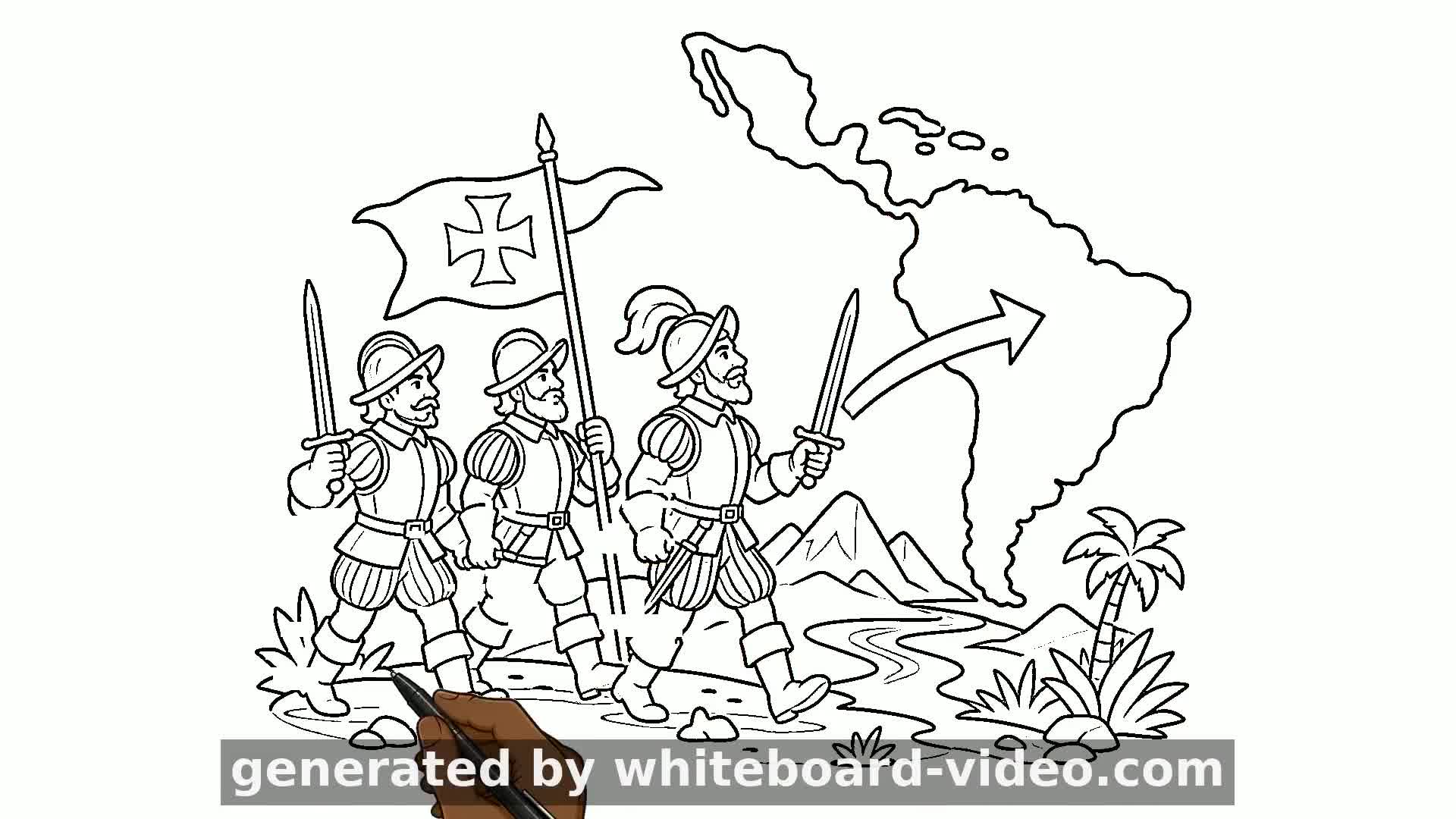 La llegada de los españoles y el inicio de la conquista